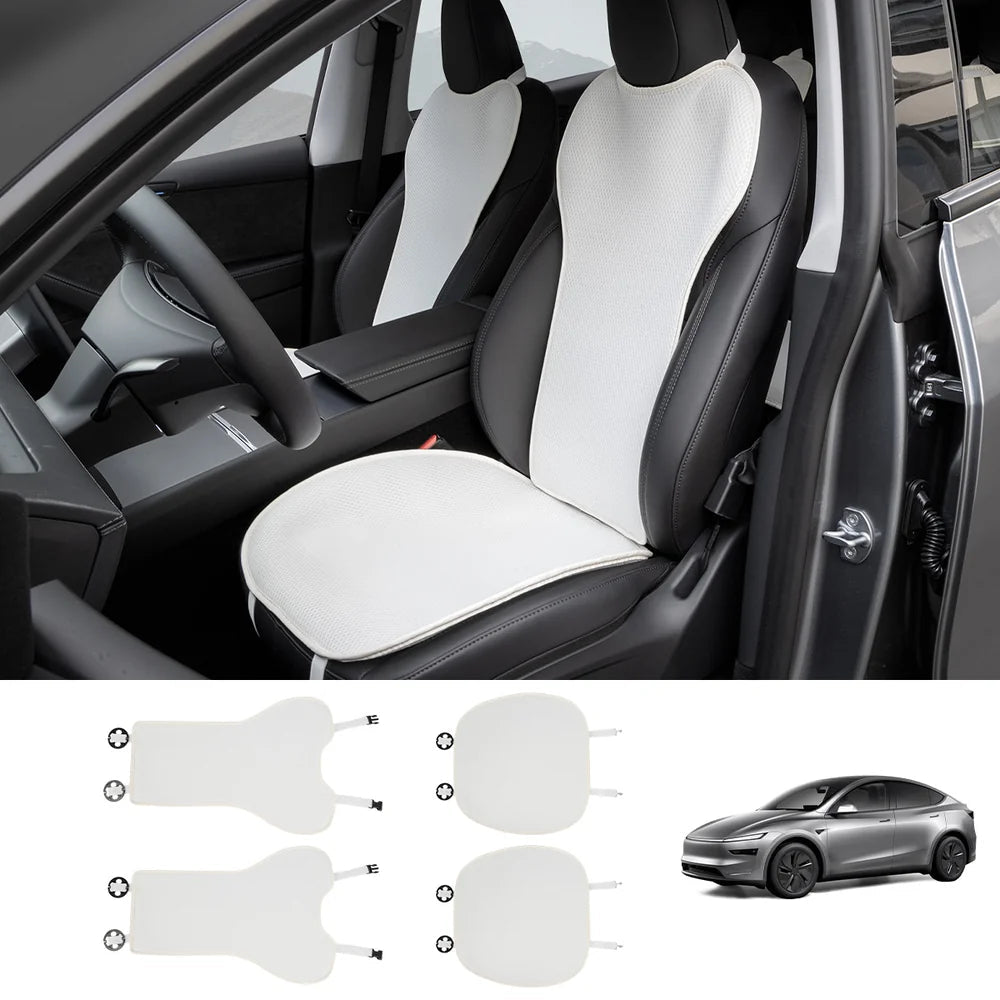 Ice Silk Breathable Air Mesh Seat Cushion for Tesla Model Y Juniper 2025+ - T-Launch