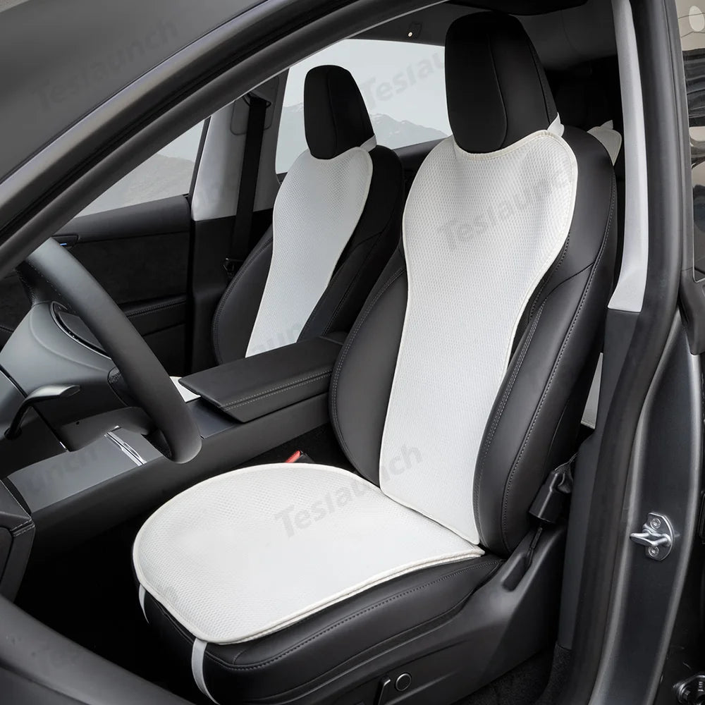 Ice Silk Breathable Air Mesh Seat Cushion for Tesla Model Y Juniper 2025+ - T-Launch