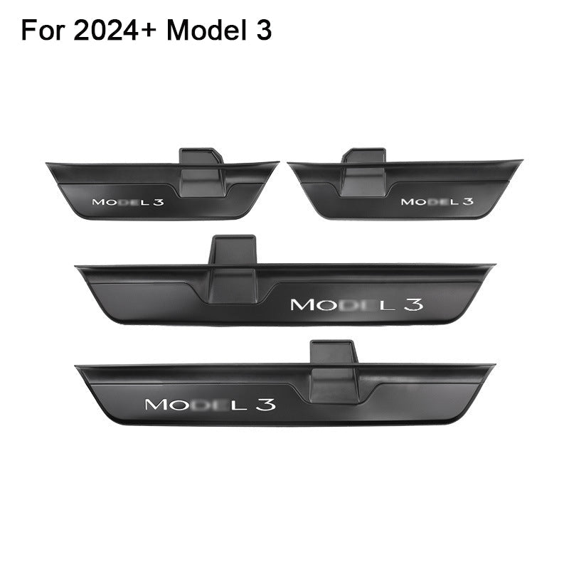 Illuminated Door Sill Protector for Tesla - T-Launch