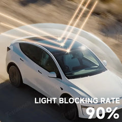 Split Nano Ice Crystal Glass Roof Sunshade for Tesla Model YL 6-Seater 2026+