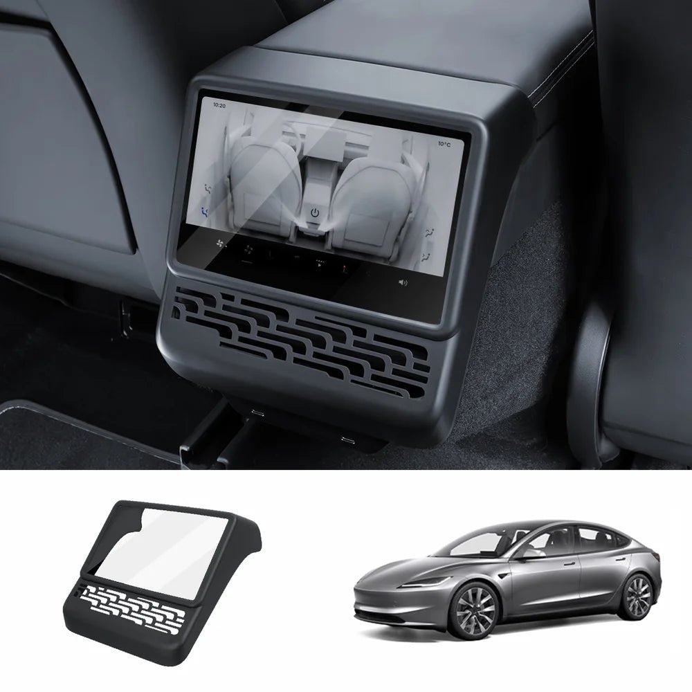 Integrated Tempered Glass Screen Protector with Frame for Tesla Model 3 Highland 2024+ - T-Launch