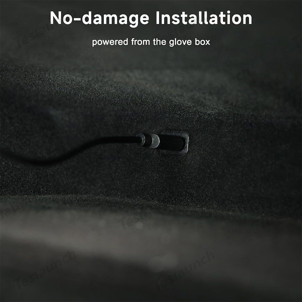 Interior LED Ambient Lights with App Control for Tesla 2024+ Model 3 Highland – Dashboard & Wireless Charging Frame - T-Launch