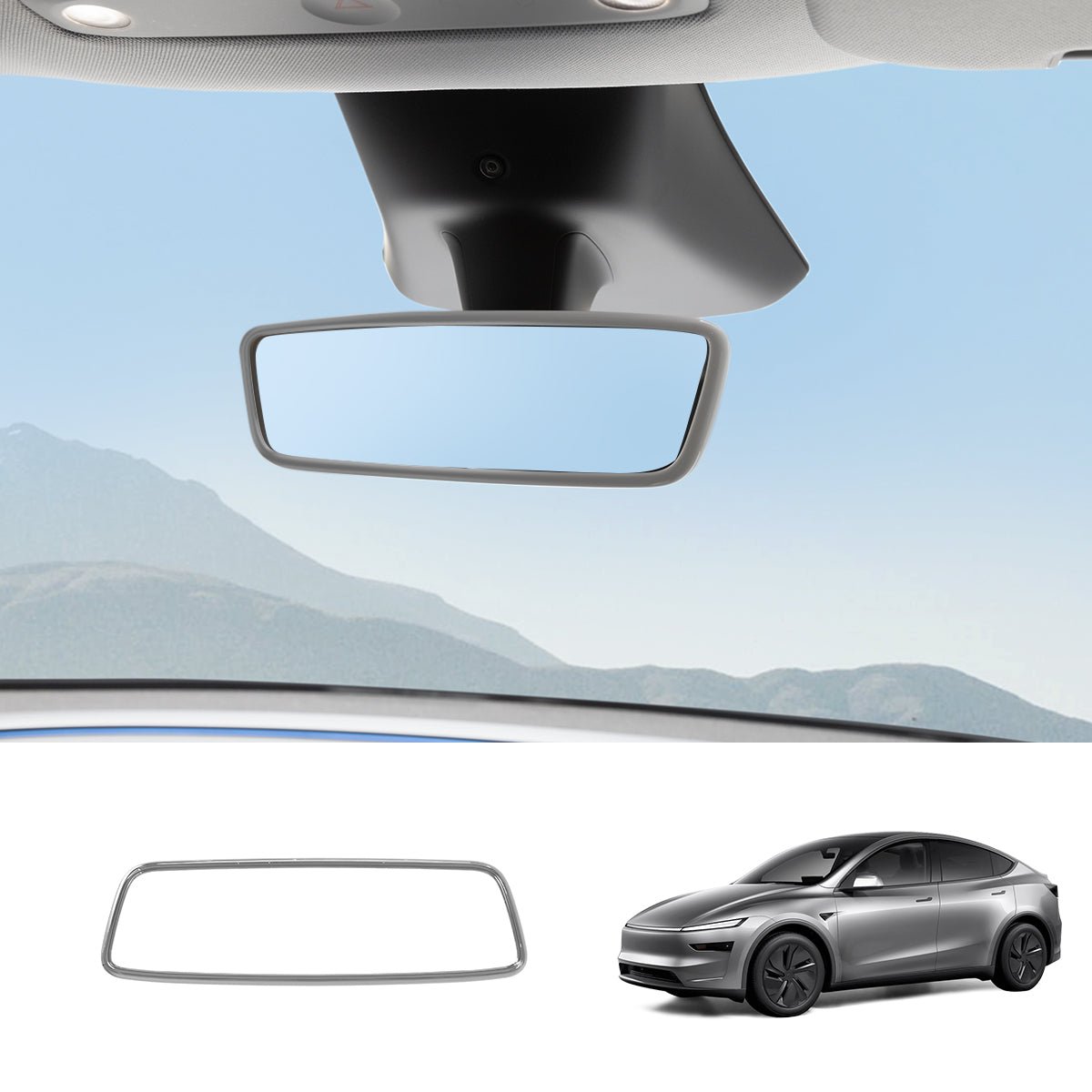 Interior Rearview Mirror Trim Cover for Tesla Model 3/Y - T-Launch