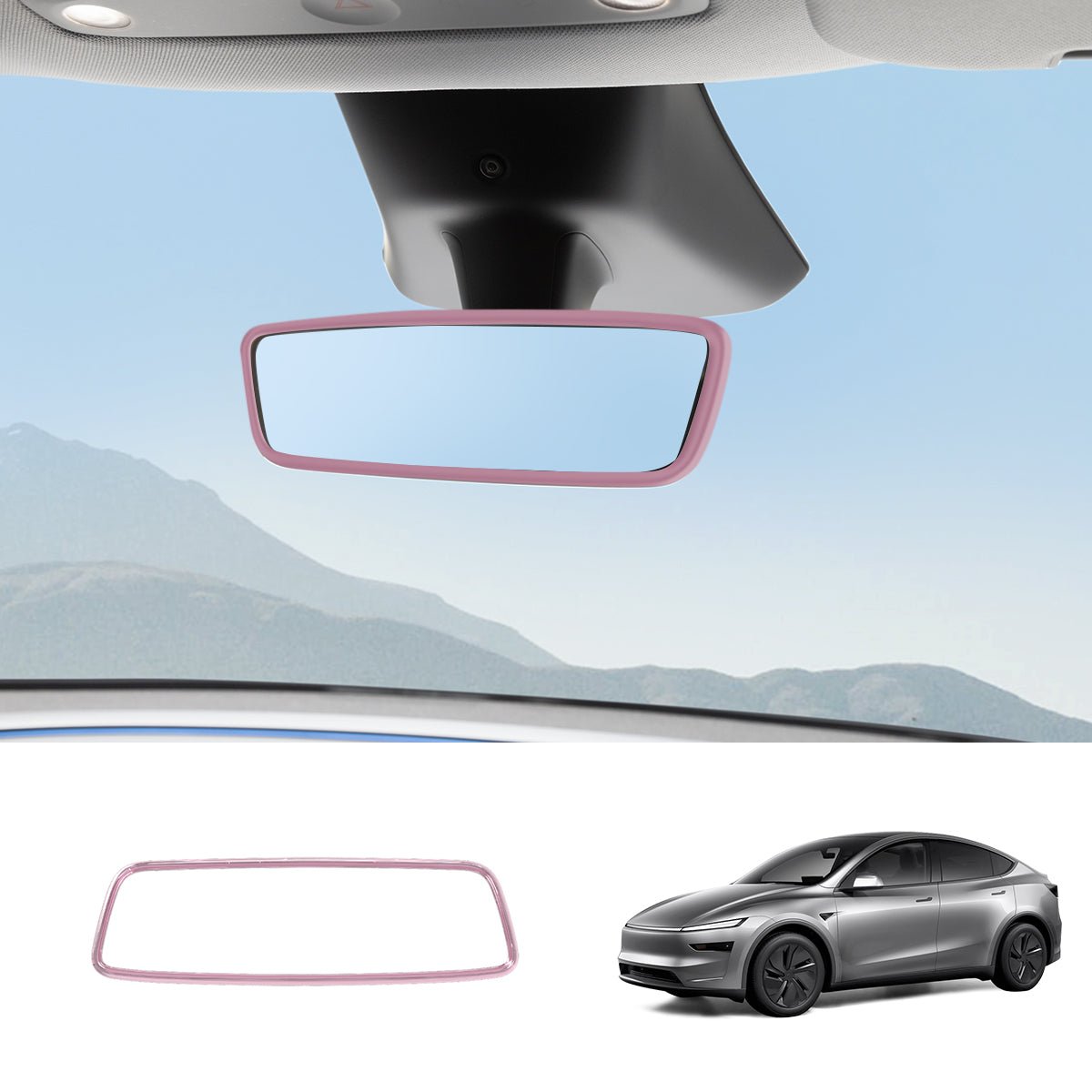 Interior Rearview Mirror Trim Cover for Tesla Model 3/Y - T-Launch