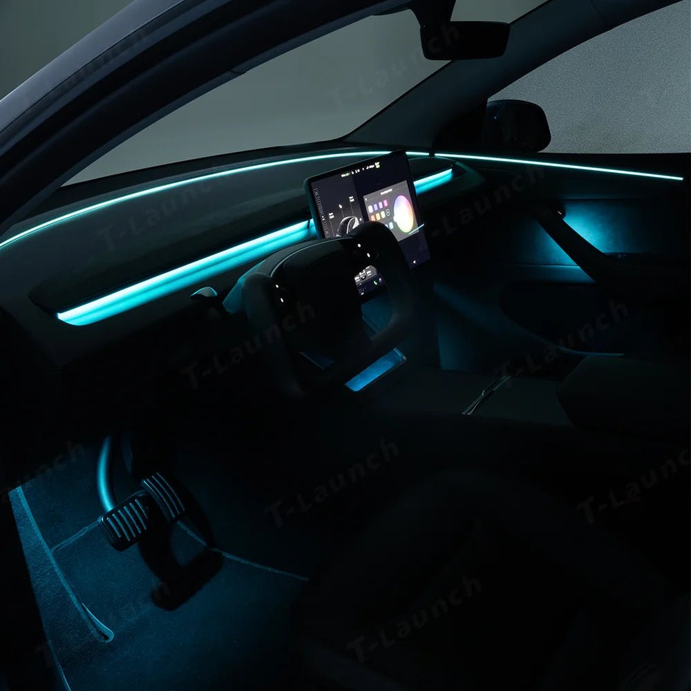 Interior RGB Ambient Lighting Kit for Tesla Model Y Juniper / Model 3 Highland - T-Launch