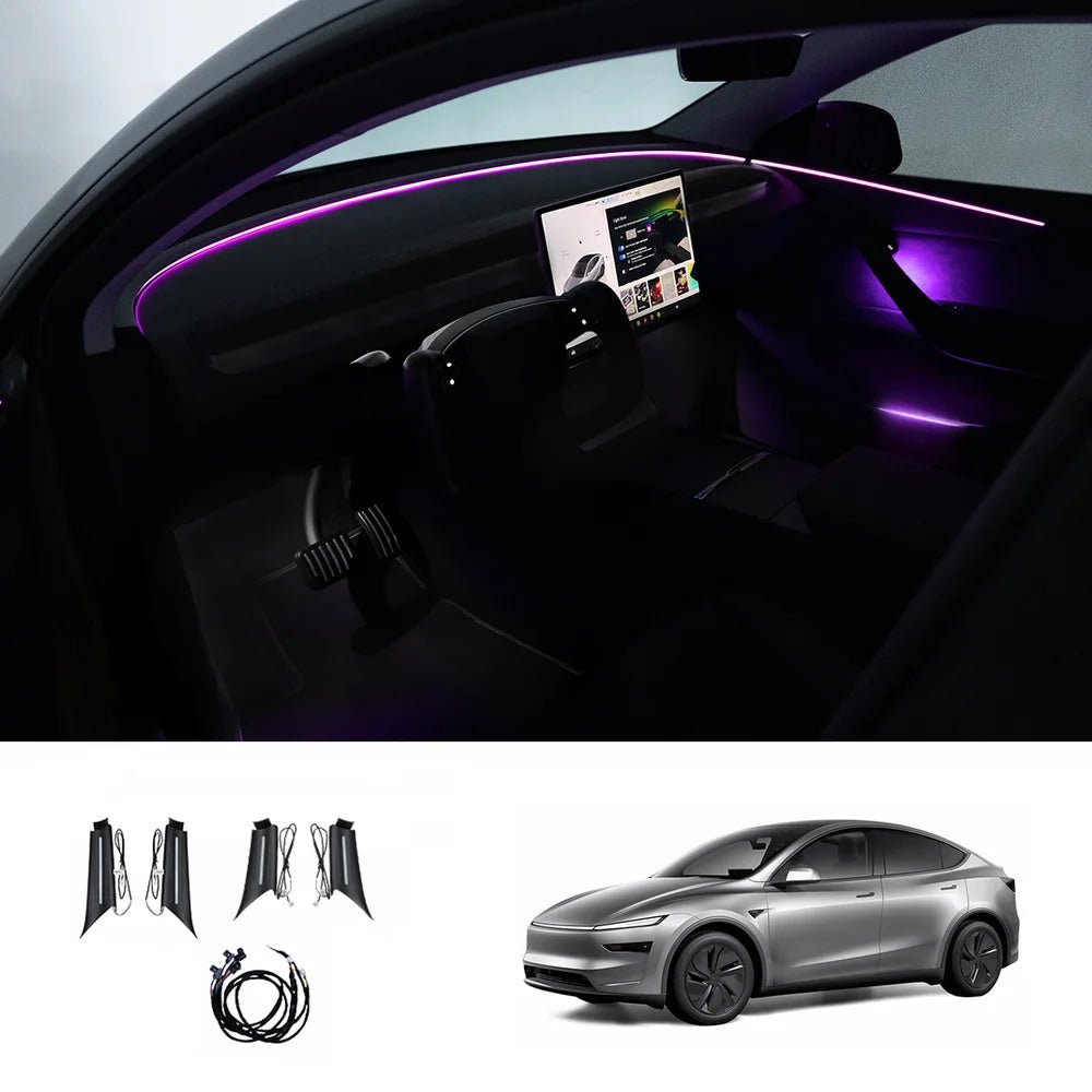 Interior RGB Ambient Lighting Kit for Tesla Model Y Juniper / Model 3 Highland - T-Launch