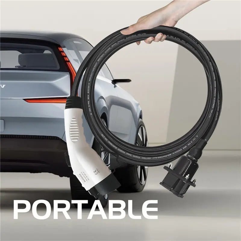 J1772/Type 1 EV Charger Extension Cable Compatible for All SAE J1772 Chargers - T-Launch