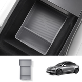 Silicone Center Console & Armrest Lower Storage Tray for Tesla Model Y Juniper 2025+