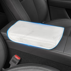 Leather Center Console Armrest Cover for Tesla Model Y Juniper 2025+ - T-Launch