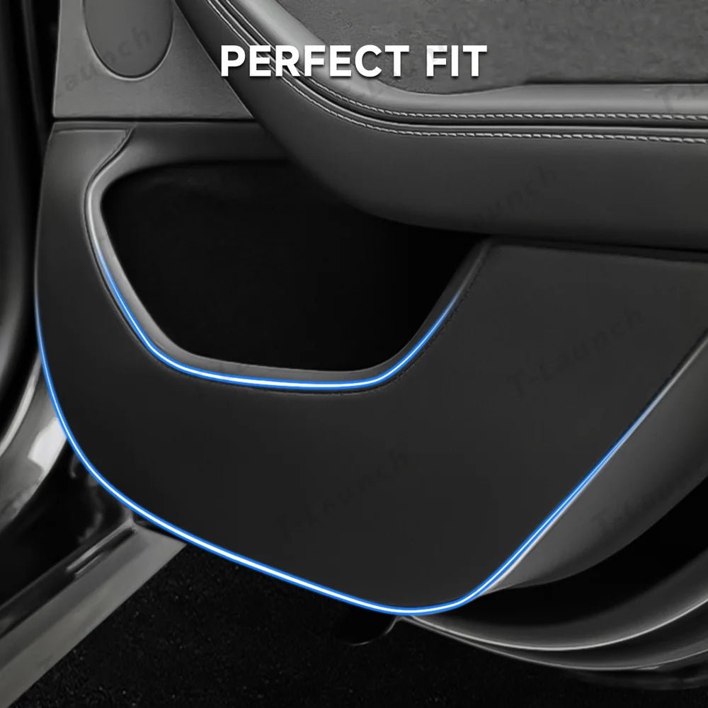 Leather Door Kick Guards for 2026 New Tesla Model Y Standard - T-Launch