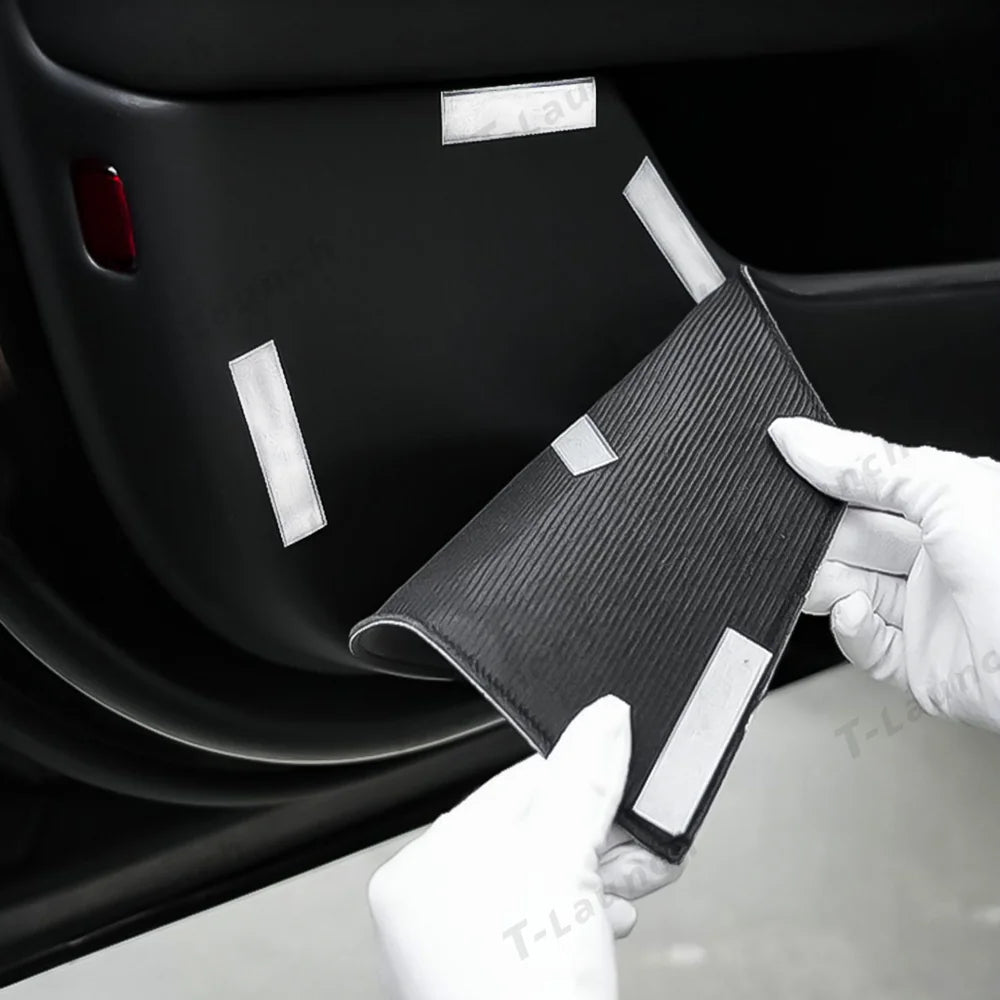 Leather Door Kick Guards for 2026 New Tesla Model Y Standard - T-Launch