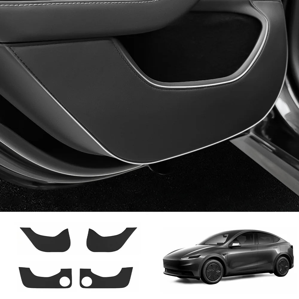 Leather Door Kick Guards for 2026 New Tesla Model Y Standard - T-Launch