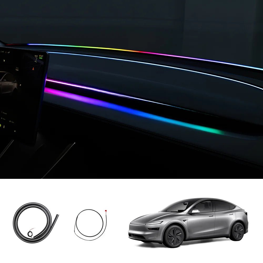 LED Dashboard Ambient Light – Color Changing Interior Upgrade for Tesla Model Y Juniper 2025+ - T-Launch