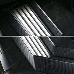 Lower Center Console Side Trim Covers (Carbon Fiber Pattern ABS) for Cybertruck - T-Launch