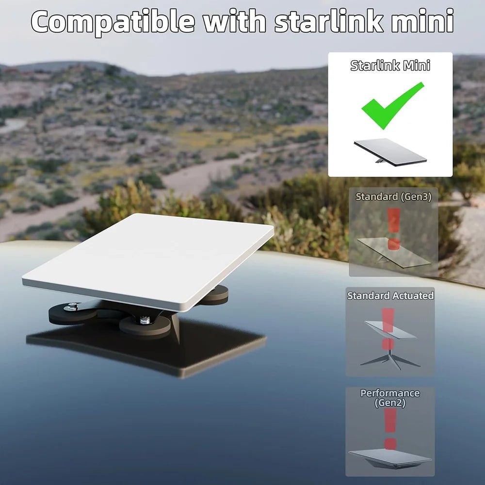 Magnetic No-Drill Car Mount for Starlink Mini – 2025 New Version - T-Launch