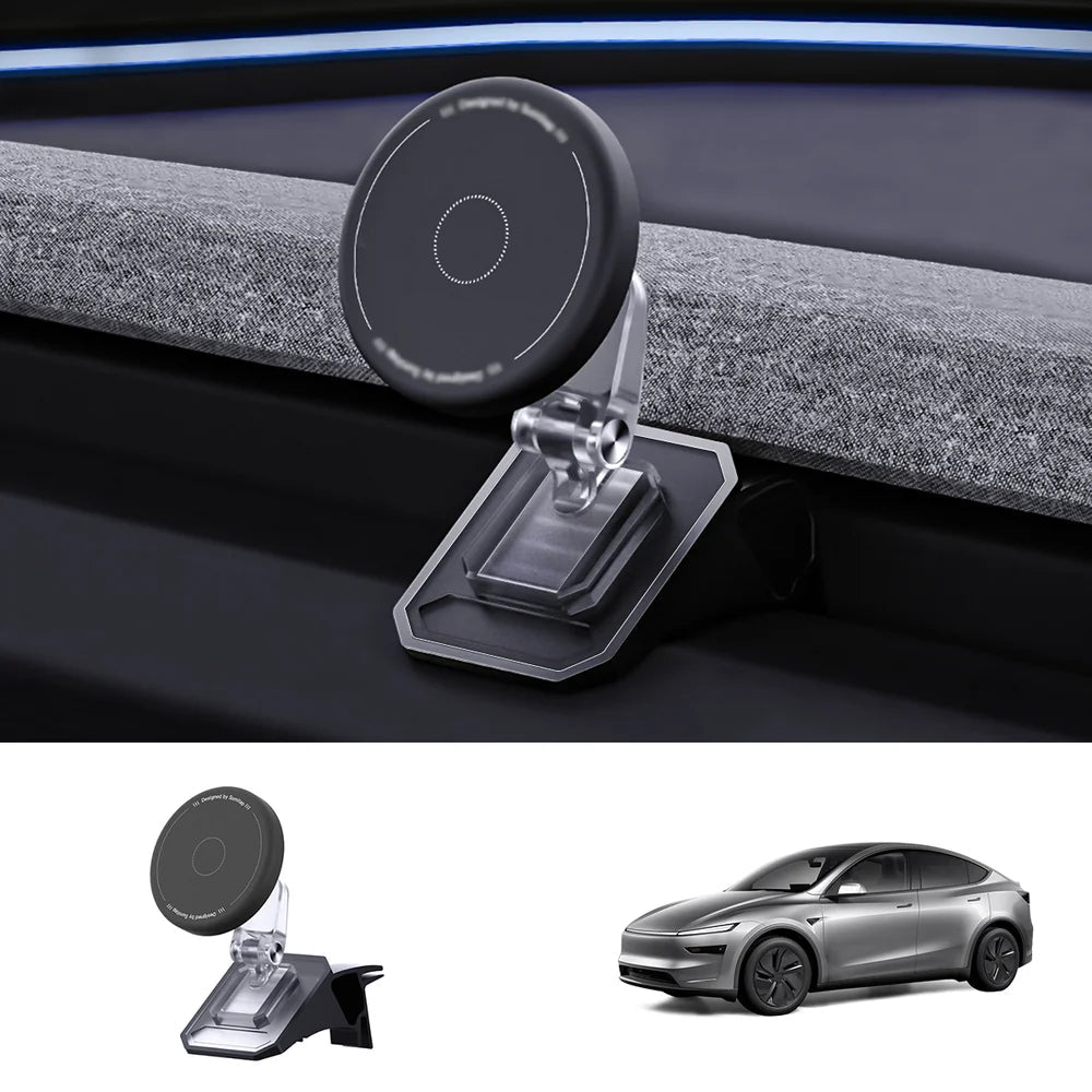 Magnetic Silicone Phone Holder for Tesla Model Y Juniper 2025+ / Model 3 Highland 2024+ - T-Launch
