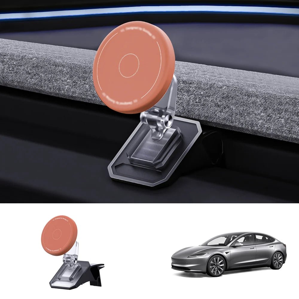 Magnetic Silicone Phone Holder for Tesla Model Y Juniper 2025+ / Model 3 Highland 2024+ - T-Launch