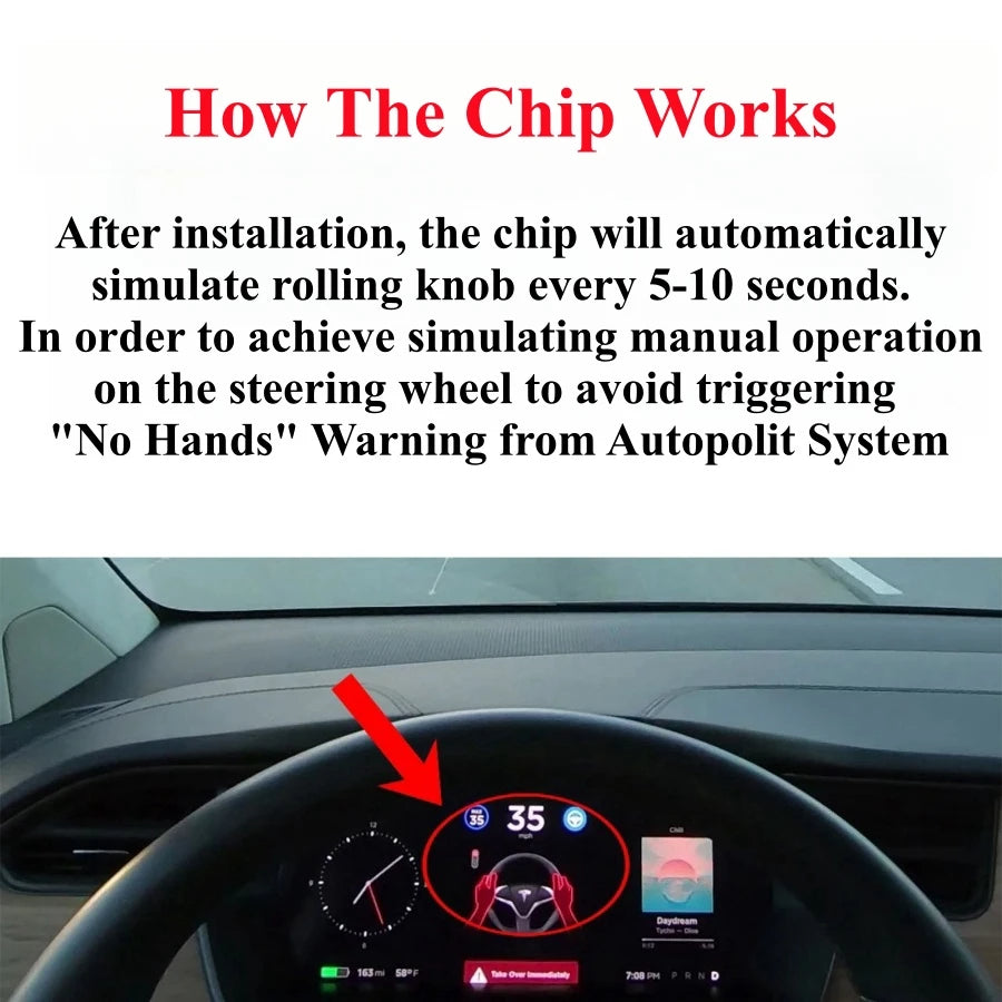 Tesla Autopilot Nag Elimination Module Steering Wheel Module TSL6 Upgraded Version for Model 3/Y (2019-2023)