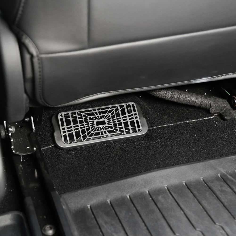 Model 3 Cubierta protectora Highland para salida de aire debajo de la consola del asiento Protector de salida Grille (2PCS)