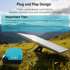 Makita 18V Battery Adapter for Starlink Mini with DC Power Cable - T-Launch