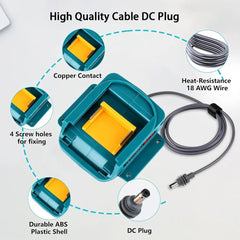 Makita 18V Battery Adapter for Starlink Mini with DC Power Cable - T-Launch