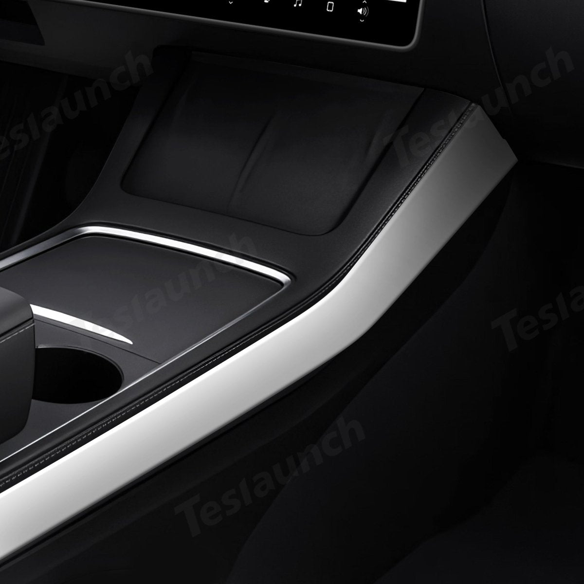 Matte White Interior Upgrade Kit For Tesla 2021-2023 Model 3 - T-Launch