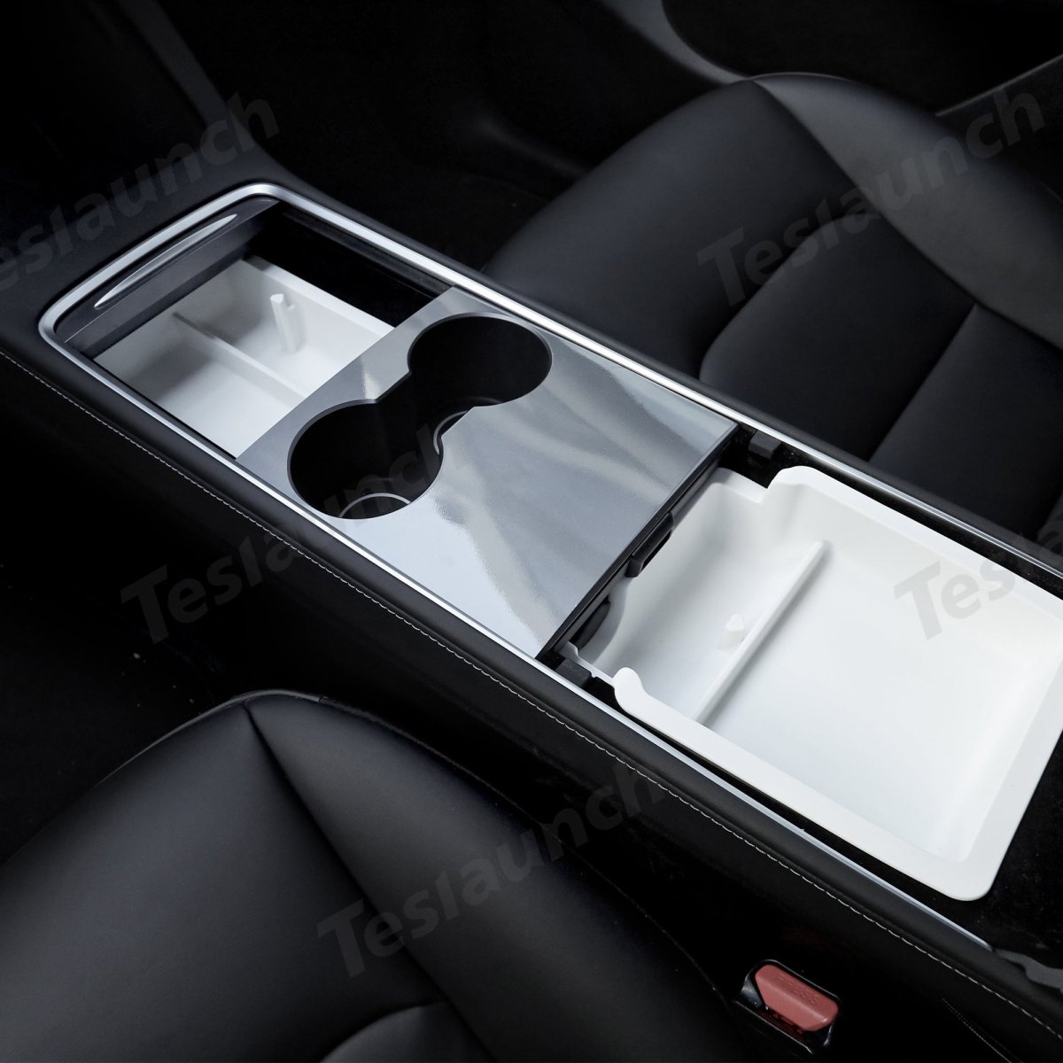 Matte White Interior Upgrade Kit For Tesla 2021-2023 Model 3 - T-Launch
