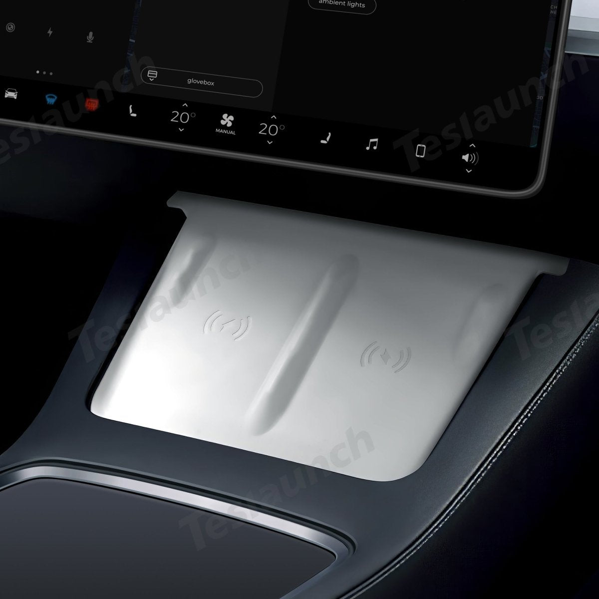 Matte White Interior Upgrade Kit For Tesla 2021-2024 Model Y - T-Launch