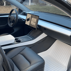 Matte White Interior Upgrade Kit for Tesla Model 3/Y - T-Launch