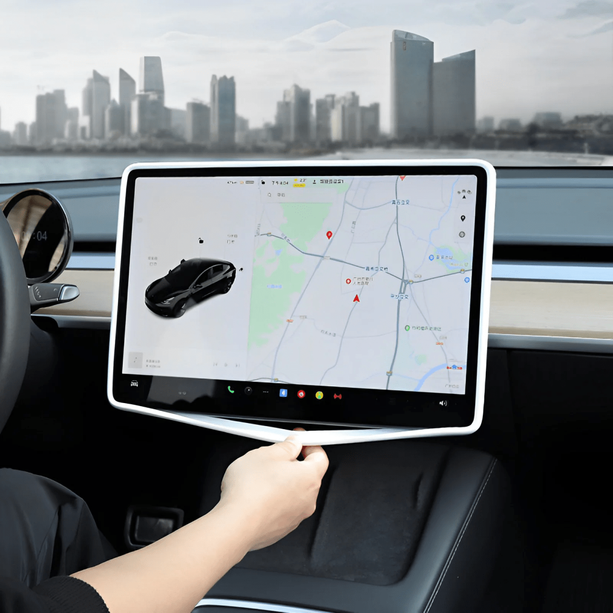 Matte White Interior Upgrade Kit for Tesla Model 3/Y - T-Launch