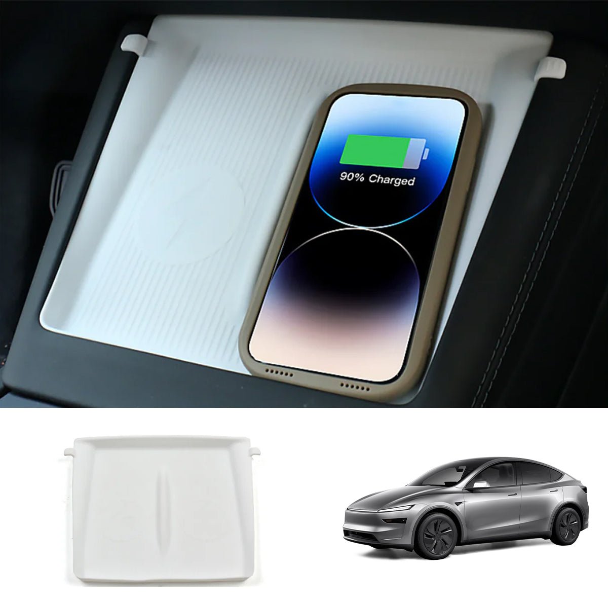 Matte White Interior Upgrade Kit For Tesla Model Y Juniper 2025+ - T-Launch