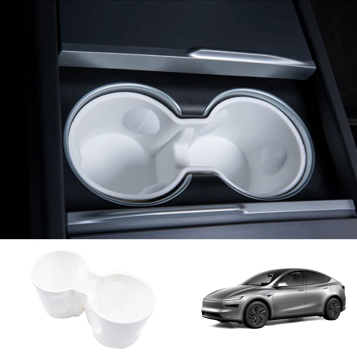 Matte White Interior Upgrade Kit For Tesla Model Y Juniper 2025+ - T-Launch