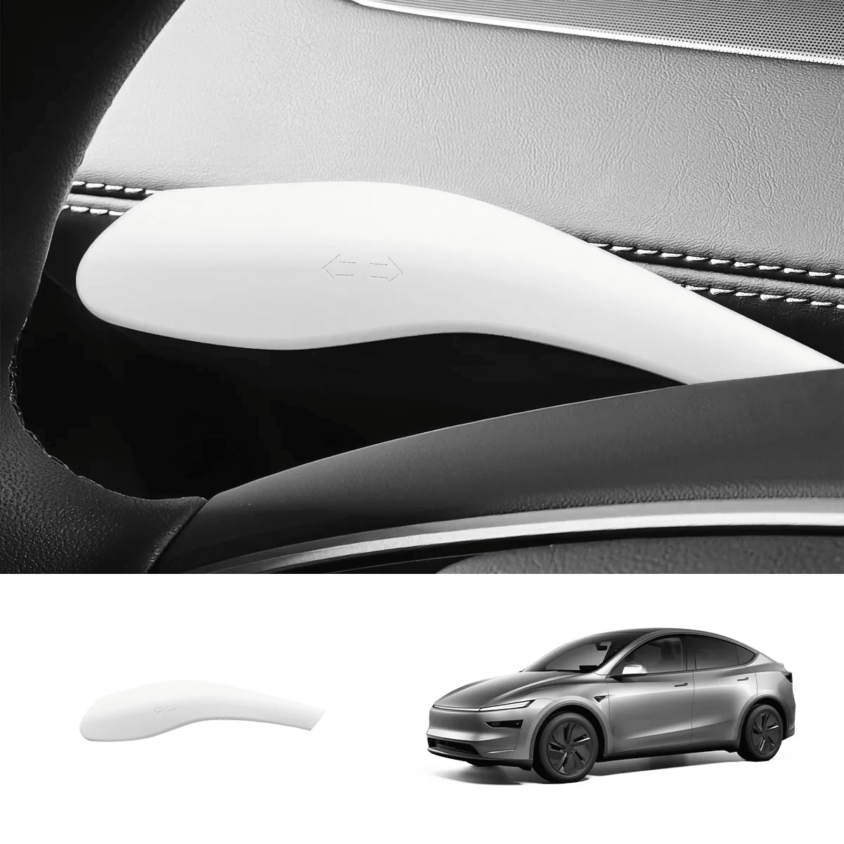 Matte White Interior Upgrade Kit For Tesla Model Y Juniper 2025+ - T-Launch