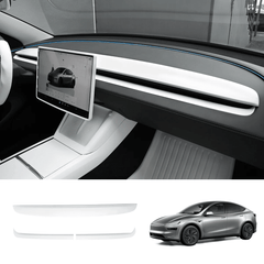 Matte White Interior Upgrade Kit For Tesla Model Y Juniper 2025+ - T-Launch
