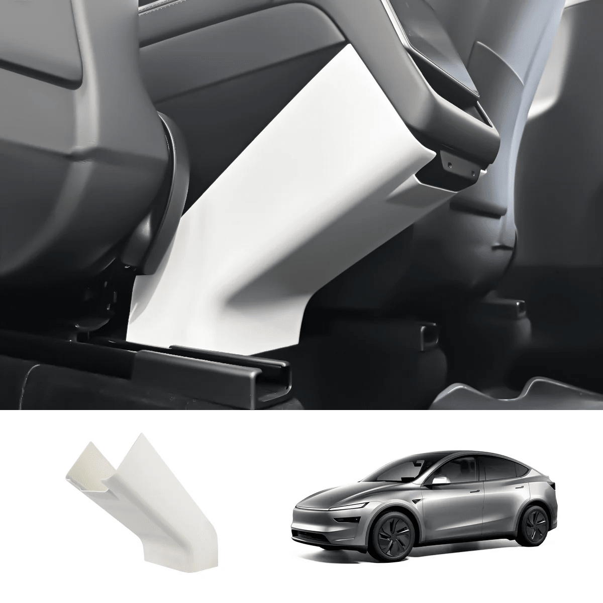 Matte White Interior Upgrade Kit For Tesla Model Y Juniper 2025+ - T-Launch