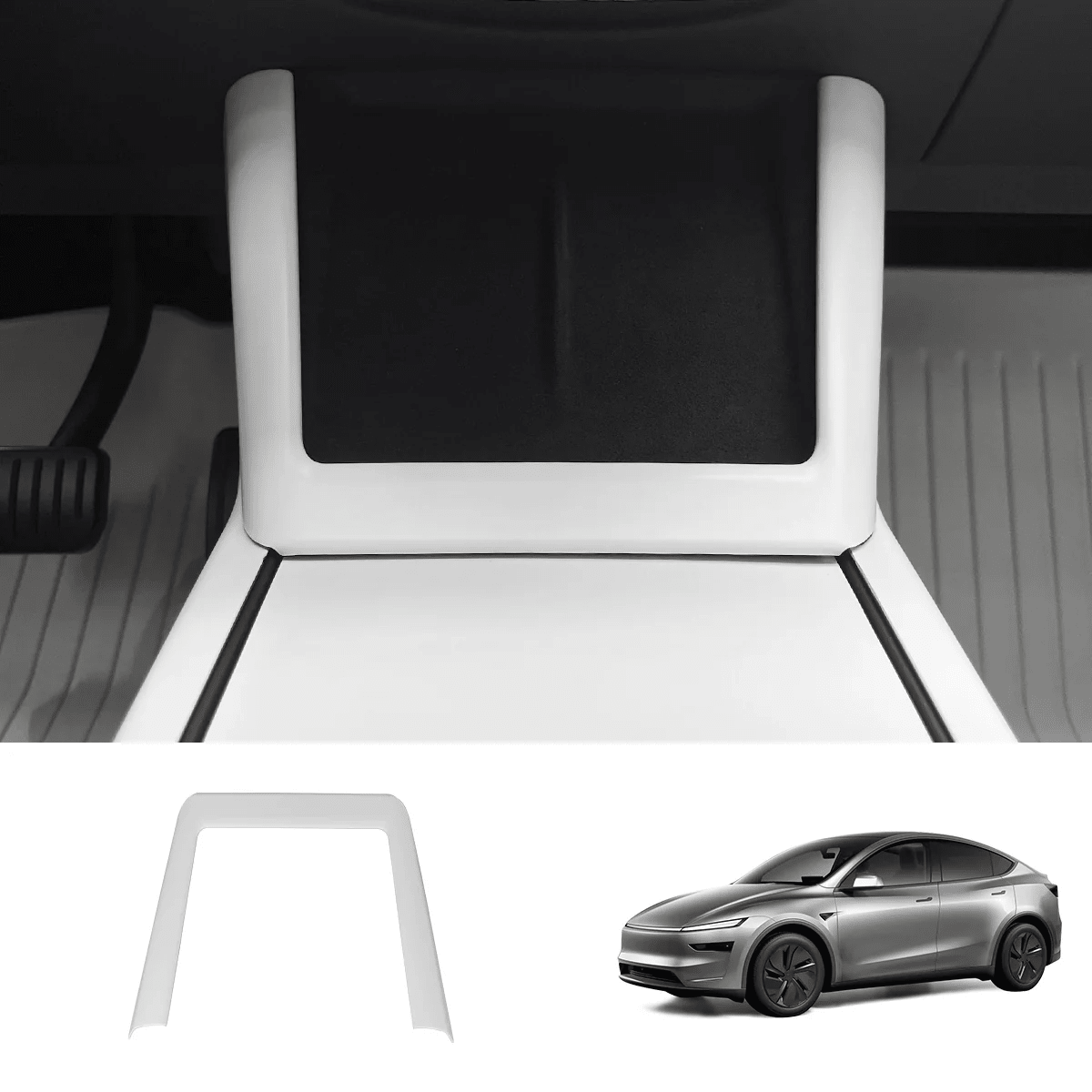 Matte White Interior Upgrade Kit For Tesla Model Y Juniper 2025+ - T-Launch