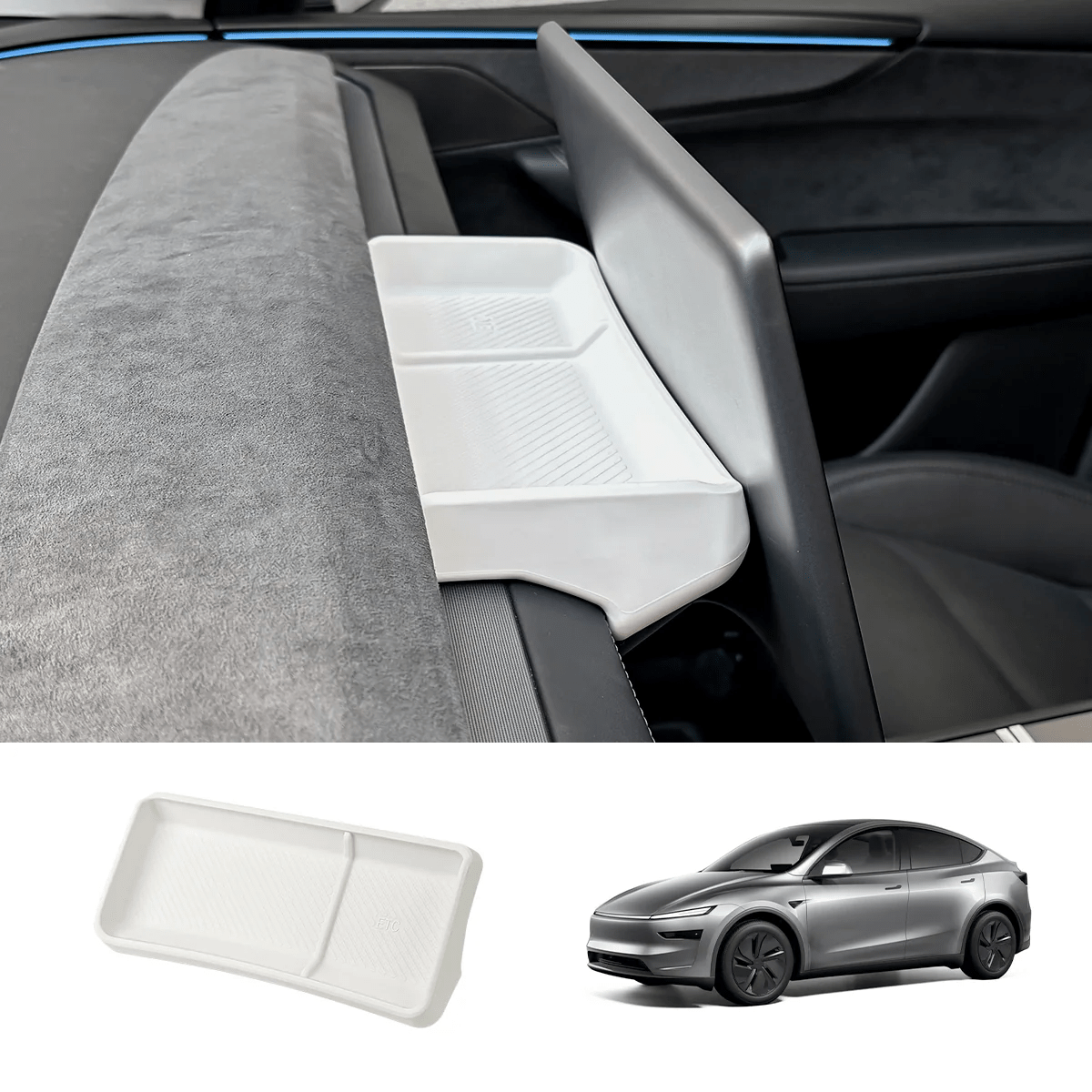Matte White Interior Upgrade Kit For Tesla Model Y Juniper 2025+ - T-Launch