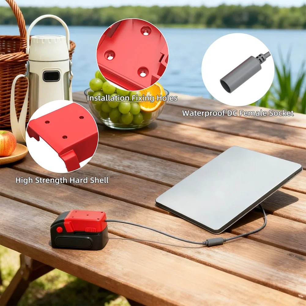 Milwaukee M18 18V Battery Power Adapter with DC Female Output for Starlink Mini - T-Launch