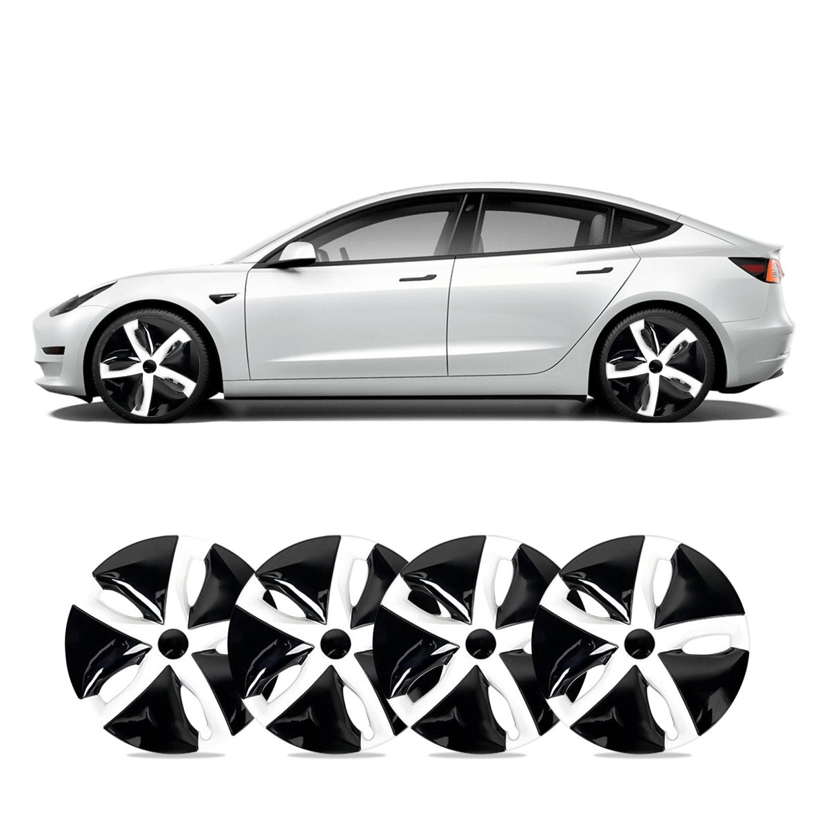 Model 3 18'' Aero Wheels Cover Hubcaps Replacement 4PCS for Tesla (2017-2023) - T-Launch