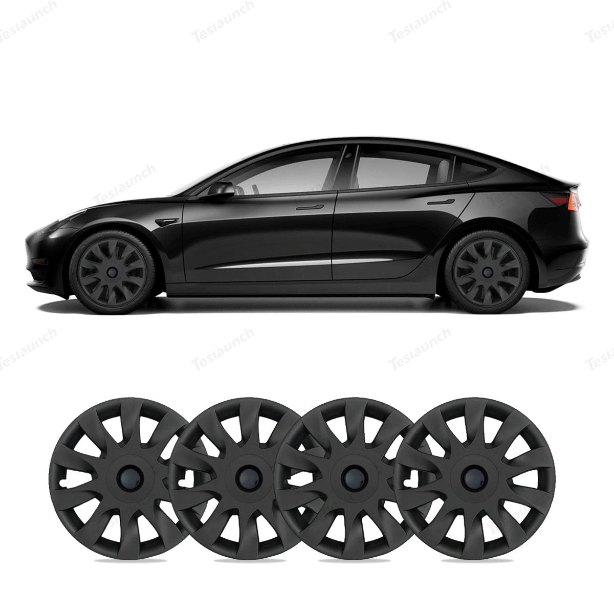 Model 3 18'' Aero Wheels Cover Hubcaps Replacement 4PCS for Tesla (2017-2023) - T-Launch