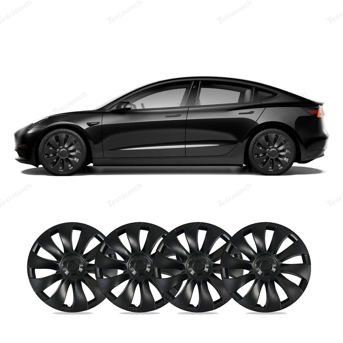 Model 3 18'' Aero Wheels Cover Hubcaps Replacement 4PCS for Tesla (2017-2023) - T-Launch