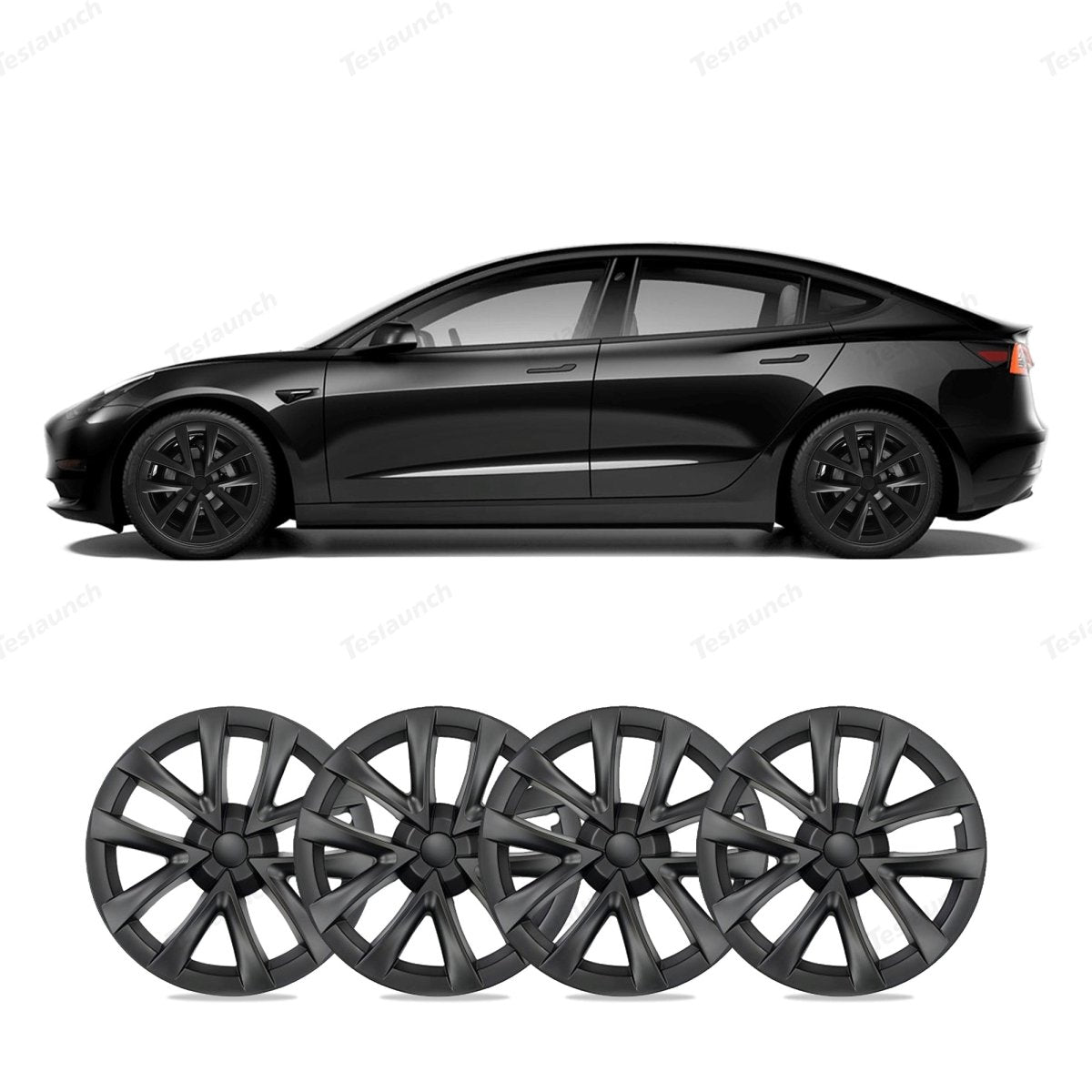 Model 3 18'' Aero Wheels Cover Hubcaps Replacement 4PCS for Tesla (2017-2023) - T-Launch
