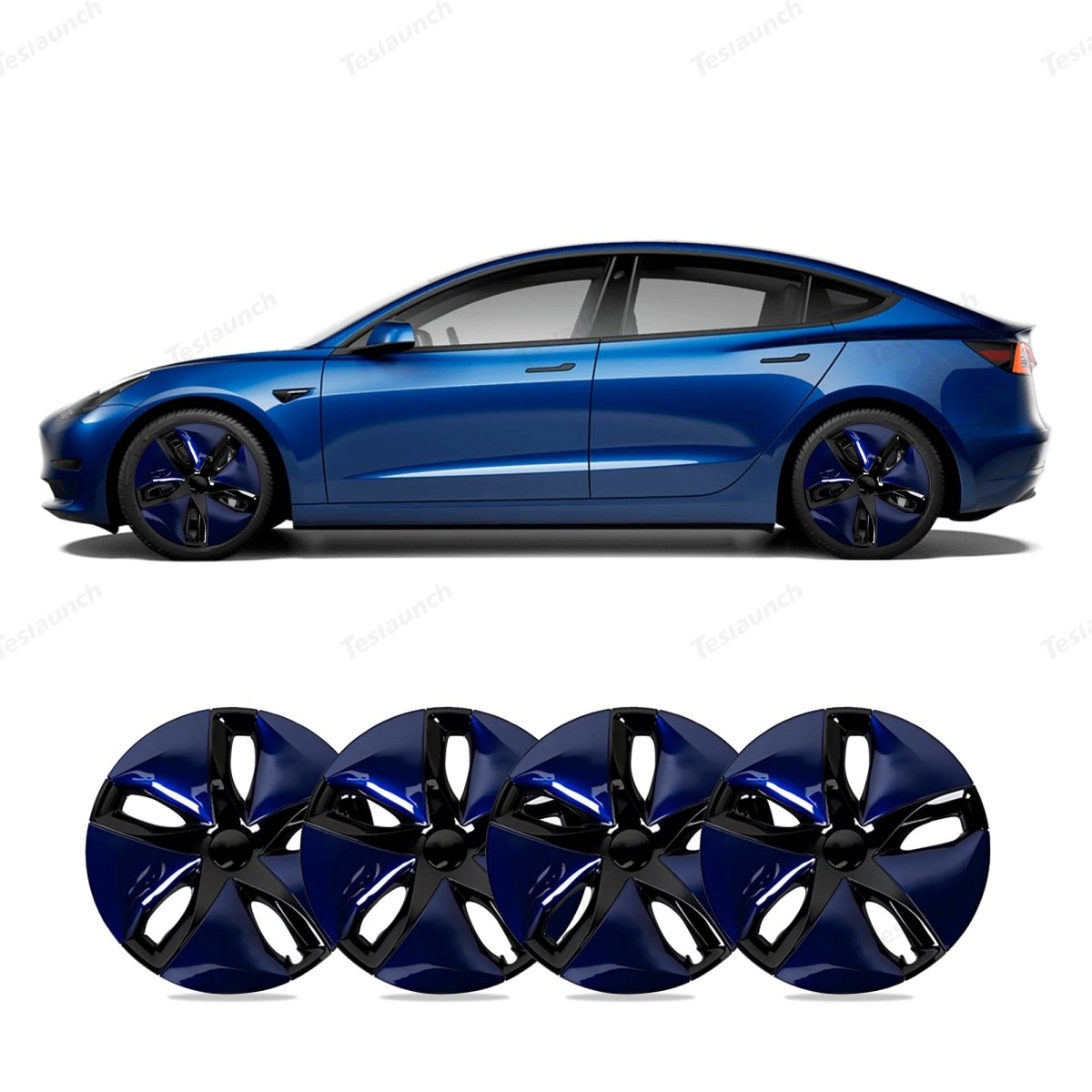 Model 3 18'' Aero Wheels Cover Hubcaps Replacement 4PCS for Tesla (2017-2023) - T-Launch
