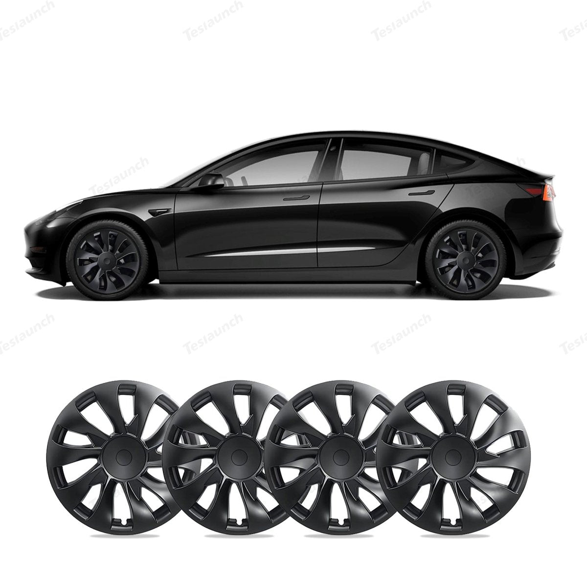 Model 3 18'' Aero Wheels Cover Hubcaps Replacement 4PCS for Tesla (2017-2023) - T-Launch