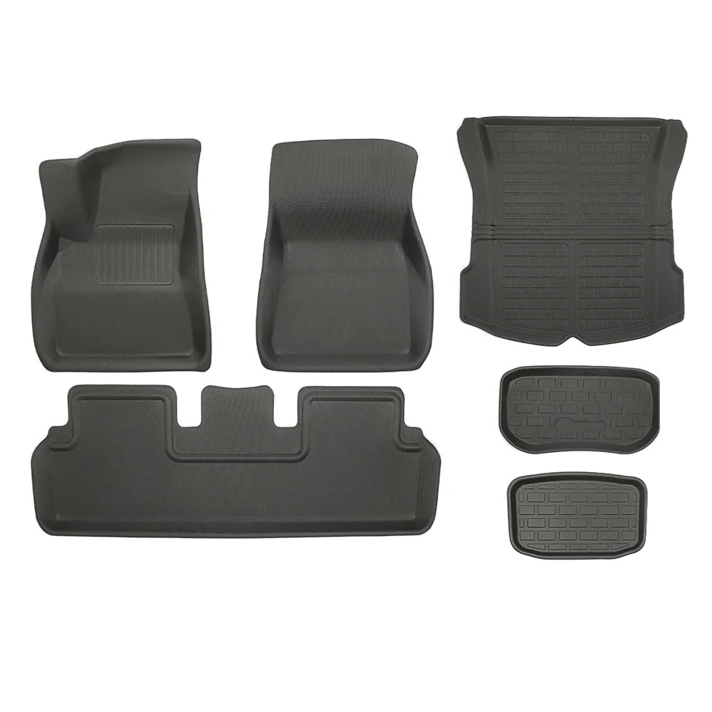 Model 3 All-Weather Floor Mats - 3D Lamination Cutting (2017-2023) - T-Launch