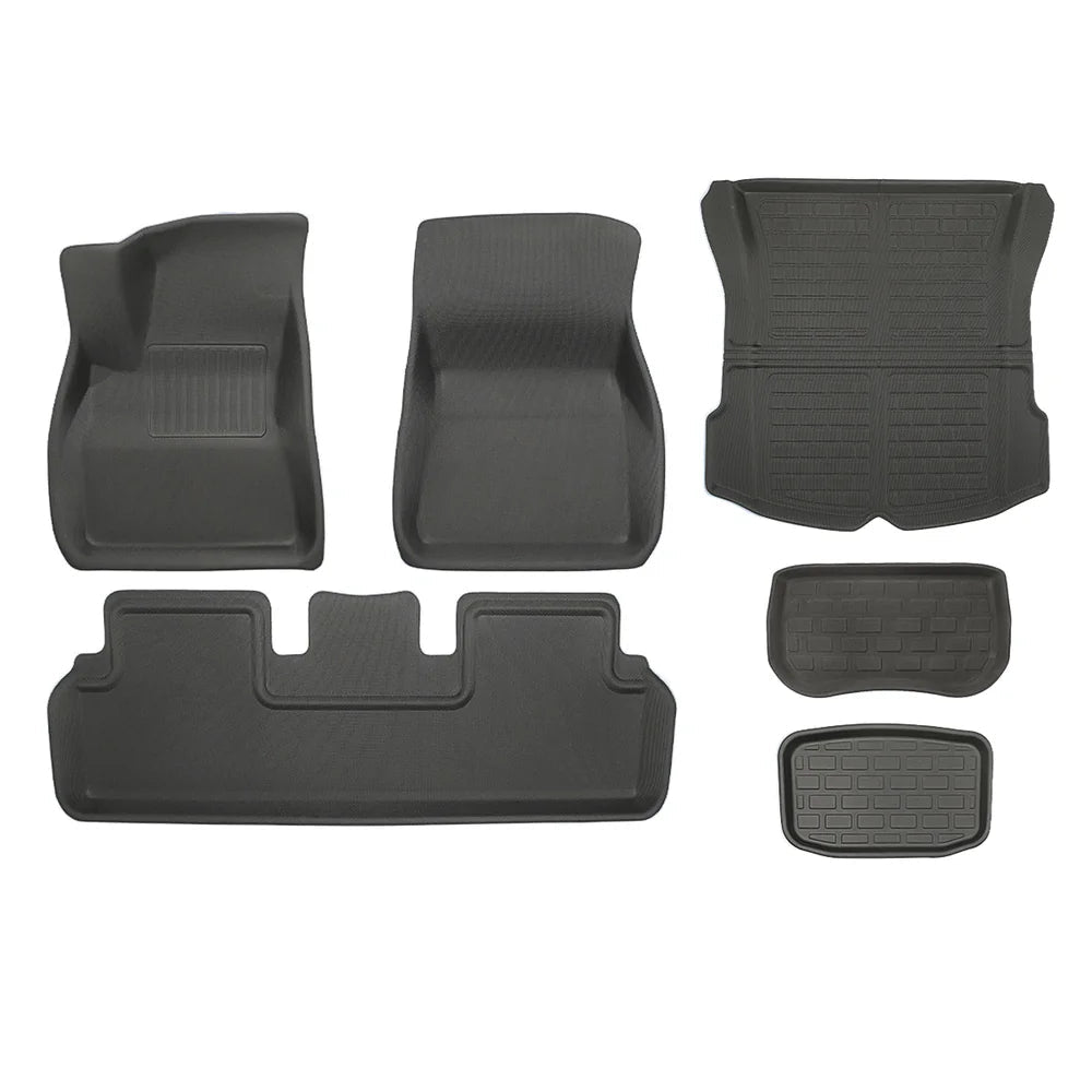 Model 3 All-Weather Floor Mats - 3D Lamination Cutting (2017-2023) - T-Launch