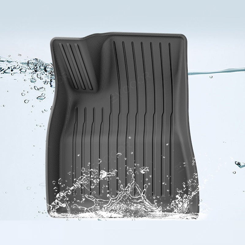 Model 3 Floor Mats All Weather Double Layer Flocking TPE For Tesla(2017-2023) - T-Launch