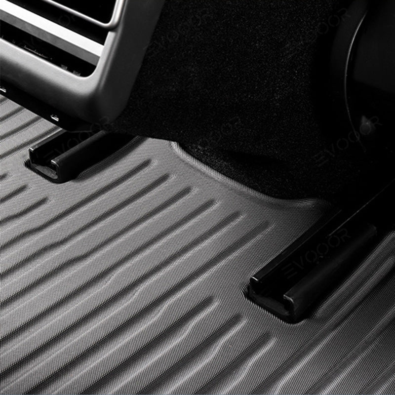 Model 3 Floor Mats All Weather Double Layer Flocking TPE For Tesla(2017-2023) - T-Launch