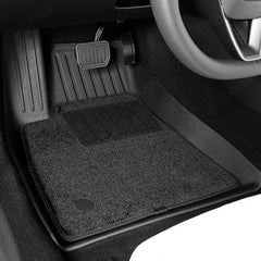 Model 3 Floor Mats All Weather Double Layer Flocking TPE For Tesla(2017-2023) - T-Launch