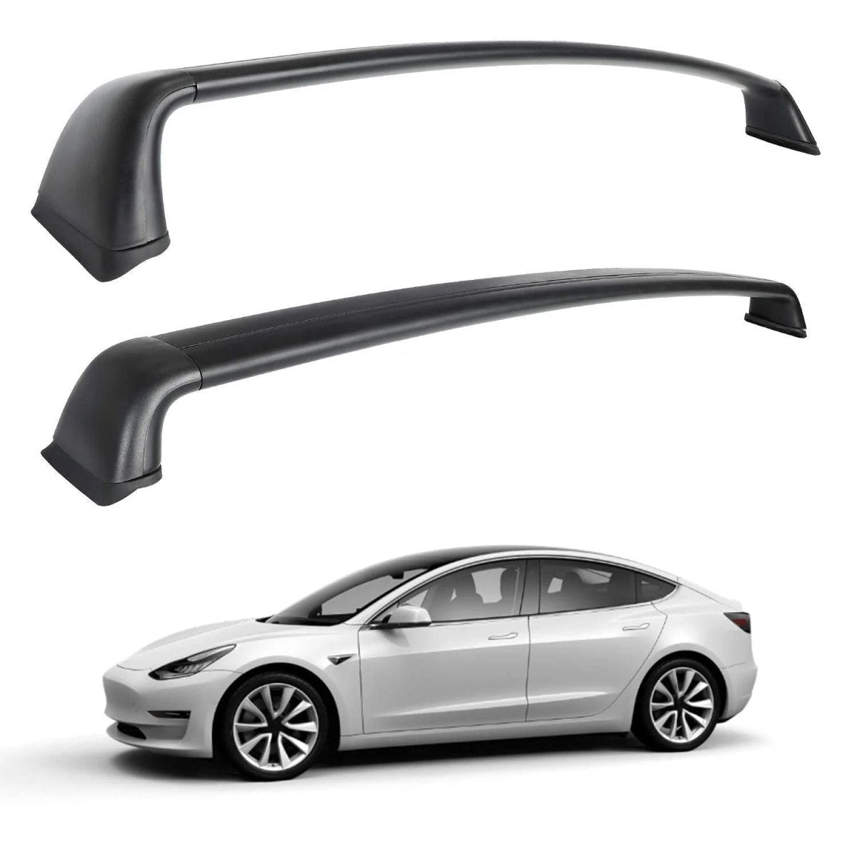 Model 3 & Model Y Aluminum Roof Rack Cargo Cross Bars (Set of 2) for Tesla (2017+) - T-Launch